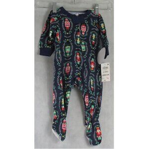 NWT Holiday Lane Baby Boy Girl Cotton One-Piece Pajama, Nutcracker, 3-6 Months
